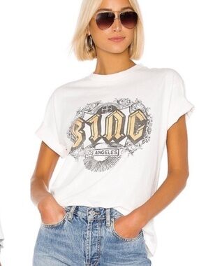 Anine Bing Big Ink Graphic T-Shirt Sz S